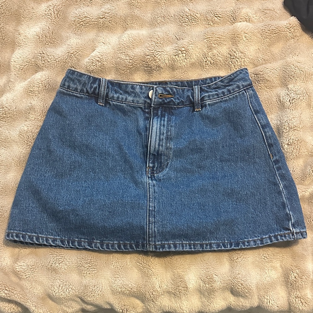 Showpo Classic Blue Denim Mini Skirt